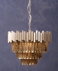Small Nickel Painted Chandelier | Lustra
