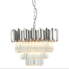 Small Silver Finish Chandelier | Lustra