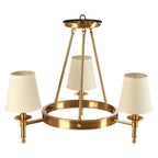 Copper Finish 3 Arm Chandelier | Zina