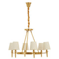Copper Finish 6 Arm Chandelier | Zina