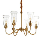 6 Arm Gold Ceiling Light | Zissi