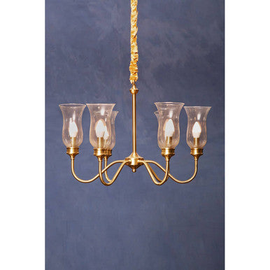 6 Arm Gold Ceiling Light | Zissi