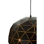 Medium Black and Copper Pendant Light | Mateo