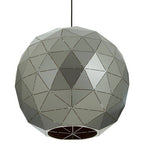 Medium Silver Finish Pendant Light | Mateo