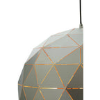 Medium Silver Finish Pendant Light | Mateo