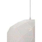 Medium White Dome Pendant Light | Mateo