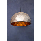 Medium Silver Dome Pendant Light | Mateo