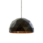 Large Black and Copper Dome Pendant Light | Mateo