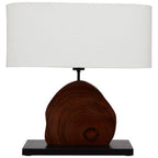 Wooden Live Edge Design Table Lamp | Hestina