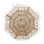 Small Woven Rattan Wall Light | Hestina