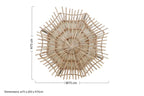Small Woven Rattan Wall Light | Hestina