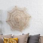 Medium Woven Rattan Wall Light | Hestina