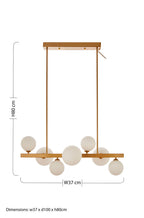 Bronze Finish 7 Light Statement Pendant Light | Abira