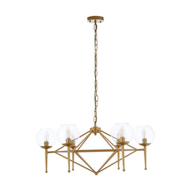 6 Bulb Geo Pendant Light | Abira
