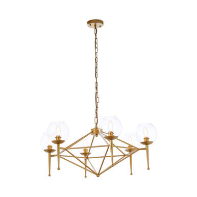 6 Bulb Geo Pendant Light | Abira