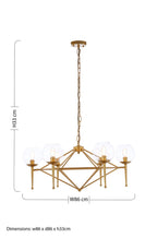 6 Bulb Geo Pendant Light | Abira