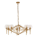 Gold 8 Arm Geo Pendant Lamp | Abira