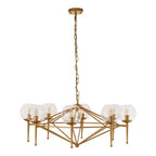 Gold 8 Arm Geo Pendant Lamp | Abira