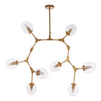 Gold Finish Adjustable 8 Arm Statement Pendant Light | Abira