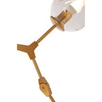 Gold Finish Adjustable 8 Arm Statement Pendant Light | Abira