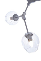 Silver Finish Adjustable 5 Arm Statement Pendant Light | Abira