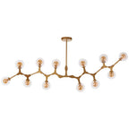 12 Arm  Gold Finish Pendant Light | Abira