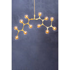 12 Arm  Gold Finish Pendant Light | Abira