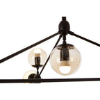 10 Arm Matte Black Pendant Light | Abira