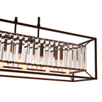 5 Bulb Dark Bronze and Glass Ceiling Light | Akiko
