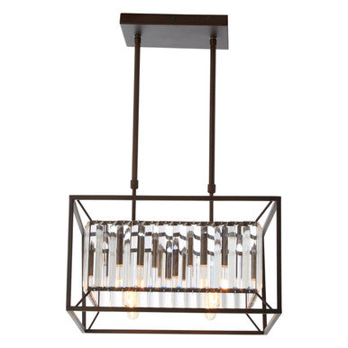 4 Bulb Dark Brown Ceiling Light | Akiko