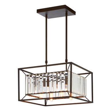 4 Bulb Dark Brown Ceiling Light | Akiko