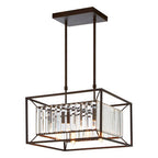 4 Bulb Dark Brown Ceiling Light | Akiko