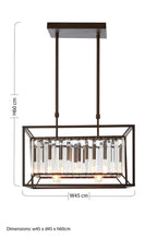 4 Bulb Dark Brown Ceiling Light | Akiko