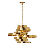 5 Bulb Gold Finish Pendant Lamp | Alana