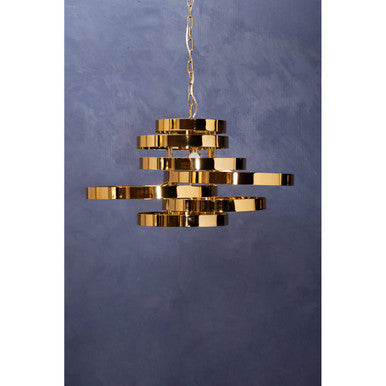 5 Bulb Gold Finish Pendant Lamp | Alana