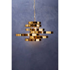 5 Bulb Gold Finish Pendant Lamp | Alana