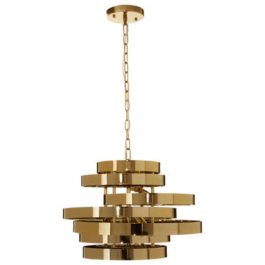 4 Bulb Gold Finish Pendant Light | Alana