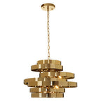 4 Bulb Gold Finish Pendant Light | Alana