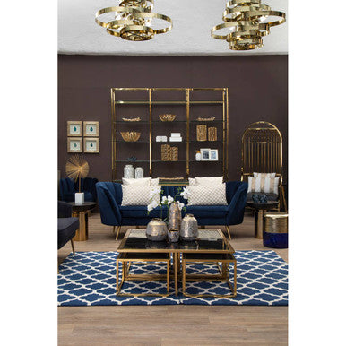 4 Bulb Gold Finish Pendant Light | Alana