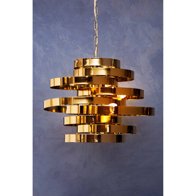 4 Bulb Gold Finish Pendant Light | Alana