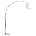 Nickel Finish Arc Floor Lamp | Hubert