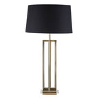 Gold Finish Rectangular Table Lamp | Skye