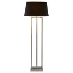 Nickel Finish Rectangular Floor Lamp | Skye