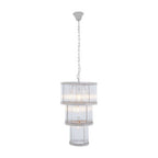 3 Tier Nickel Finish Chandelier | Salasco