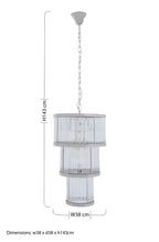 3 Tier Nickel Finish Chandelier | Salasco