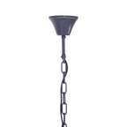 3 Tier Black Finish Glass Chandelier | Salasco
