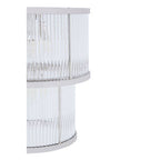 2 Tier Nickel Finish Glass Chandelier | Salasco