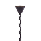 2 Tier Antique Black Glass Chandelier | Salasco