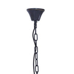 Black Finish 3 Tiered Glass Chandelier | Salasco
