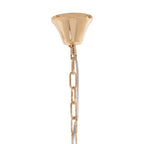 3 Tier Gold Finish Glass Chandelier | Salasco